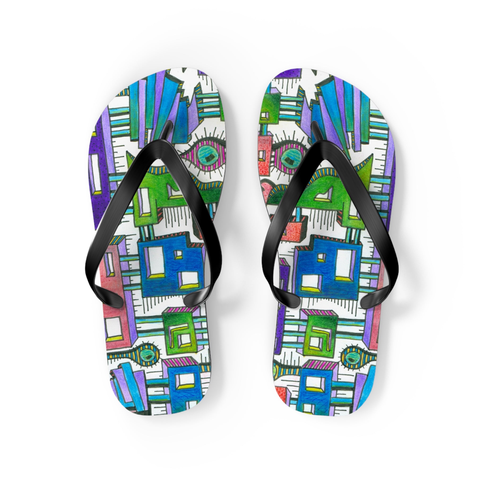 Sticky City Flip Flops