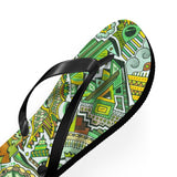 Mean Greens Flip Flops