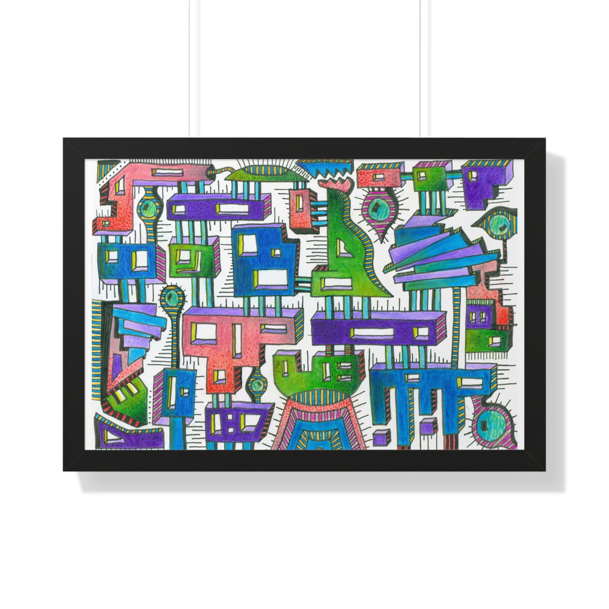 Sticky City Framed Print