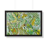 Mean Greens Framed Print