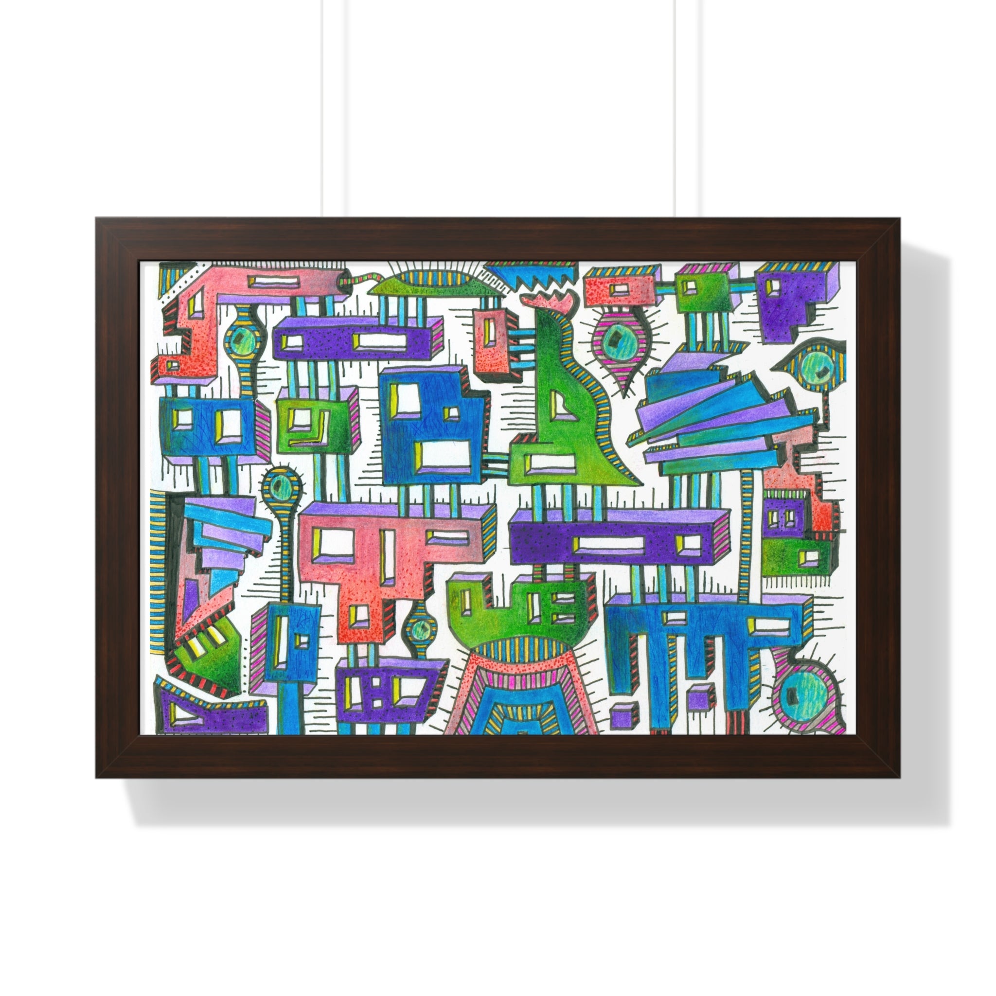 Sticky City Framed Print