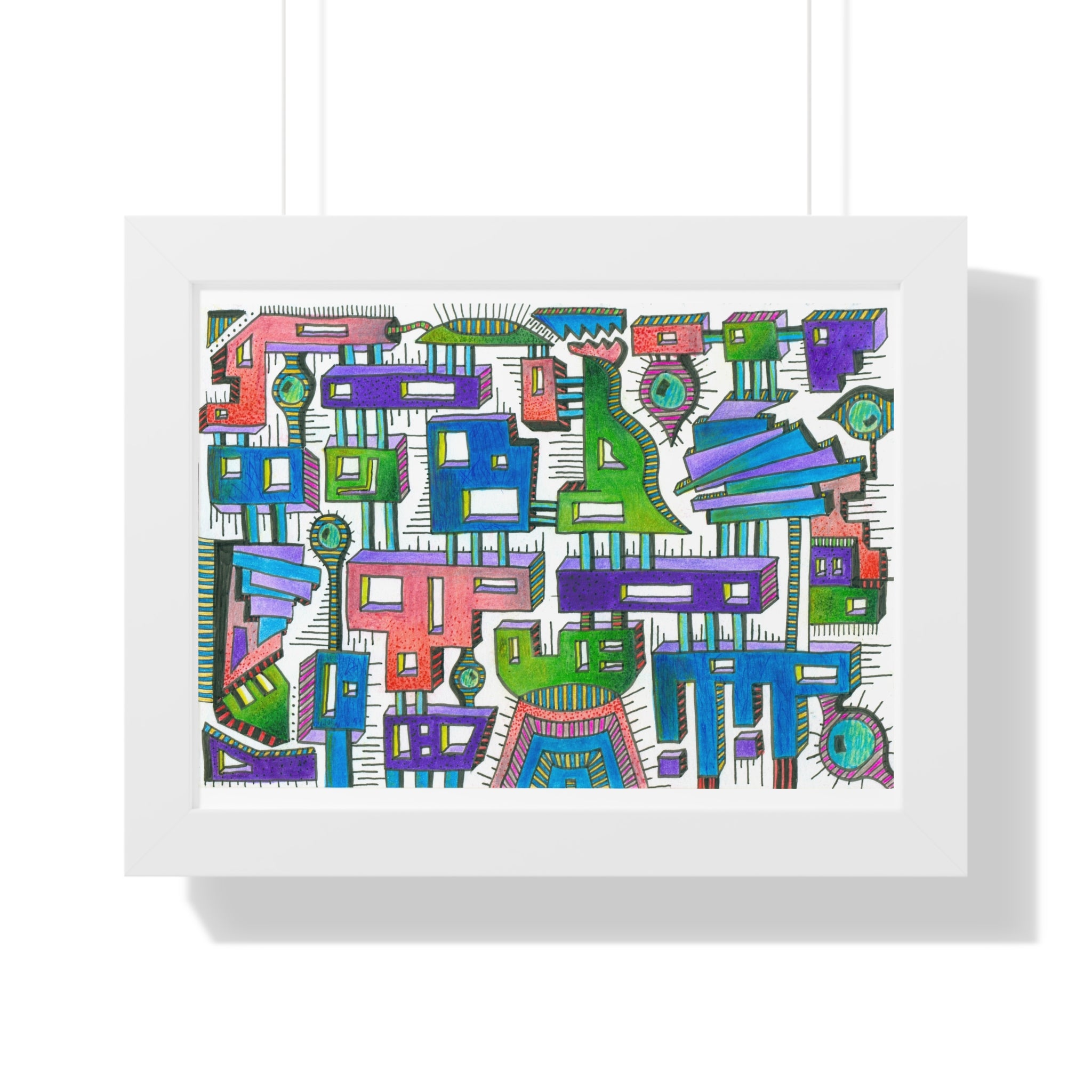 Sticky City Framed Print