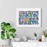 Sticky City Framed Print