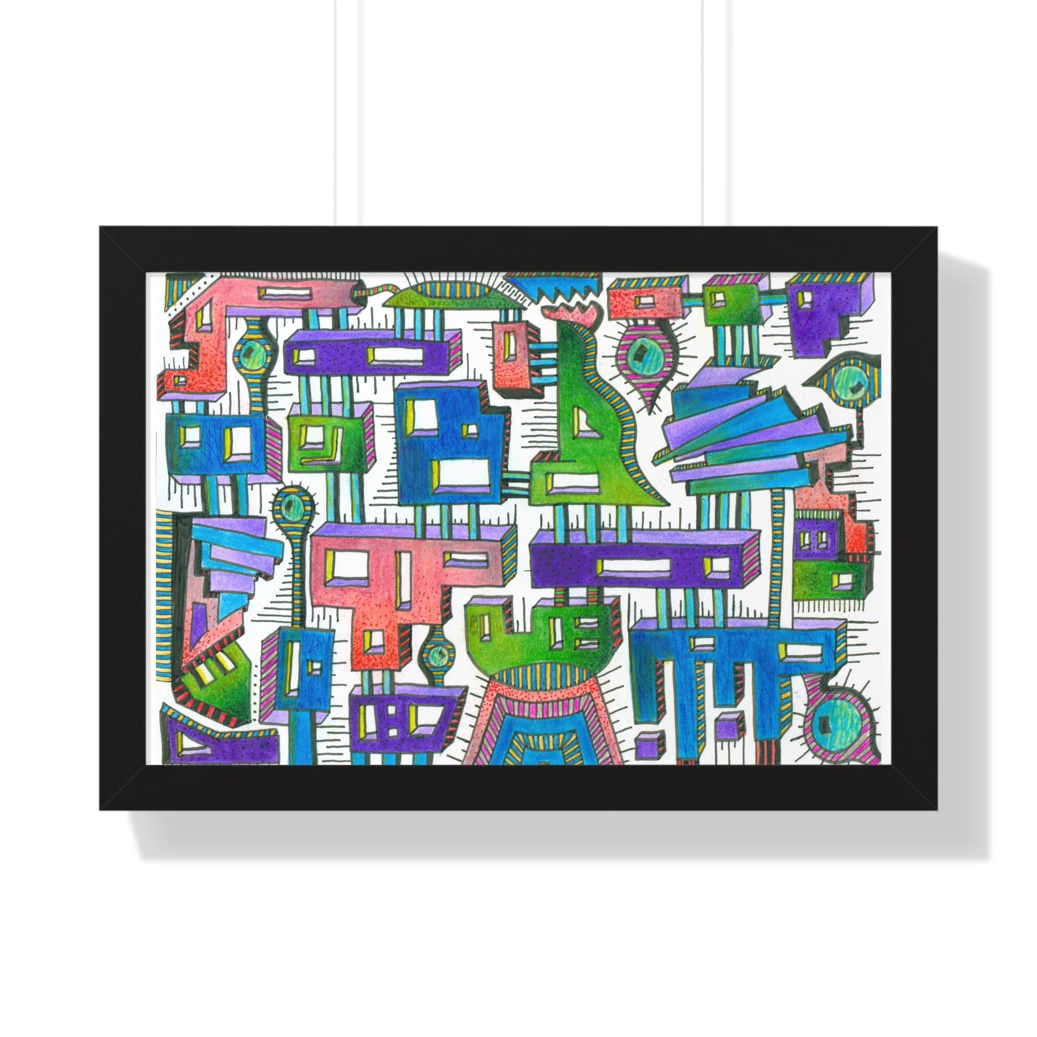 Sticky City Framed Print