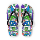 Sticky City Flip Flops