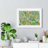 Mean Greens Framed Print