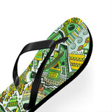 Mean Greens Flip Flops