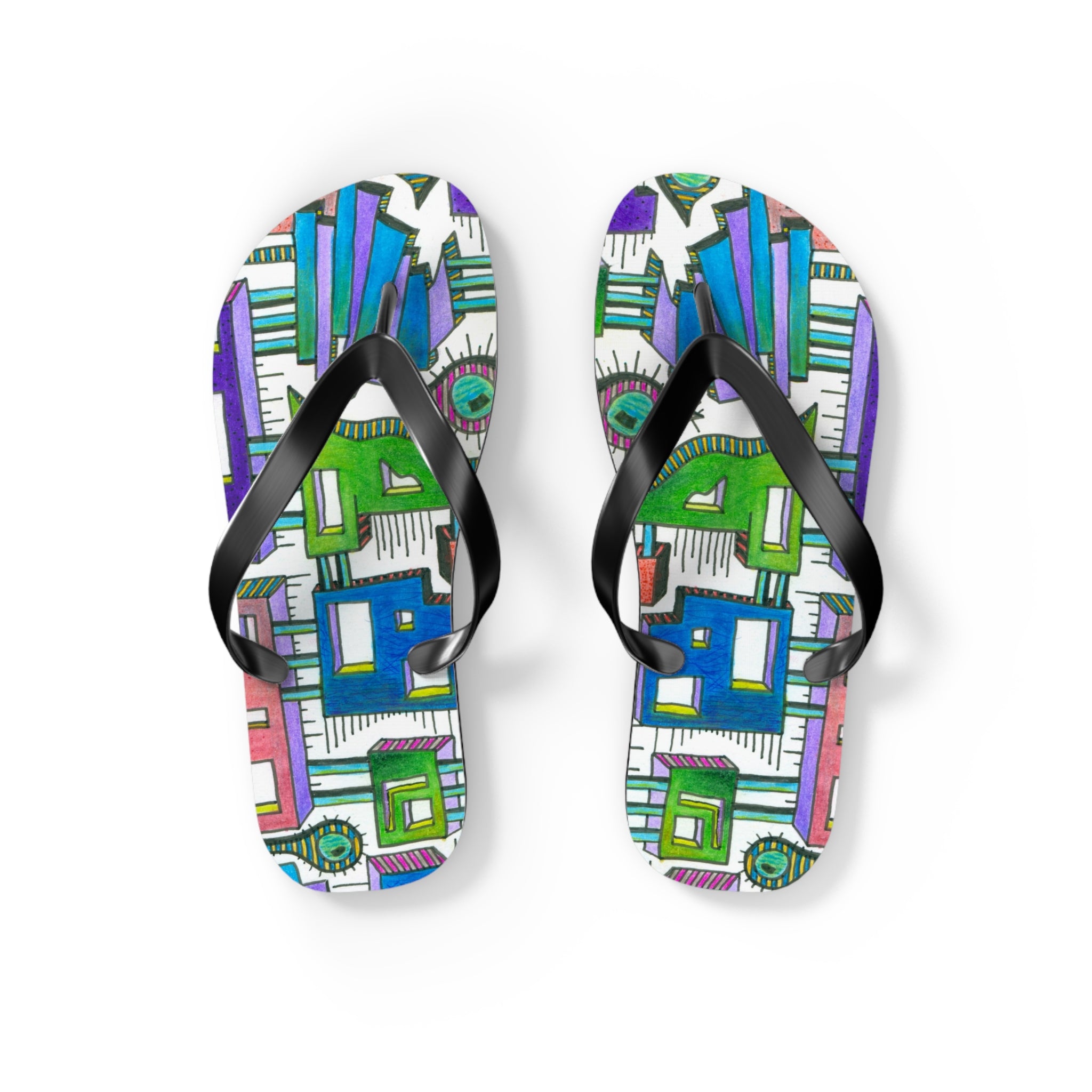 Sticky City Flip Flops