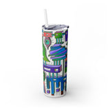 Sticky City Tumbler with Straw, 20oz