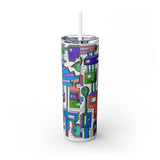 Sticky City Tumbler with Straw, 20oz