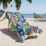 Sticky City Beach Towel