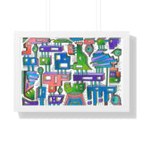 Sticky City Framed Print