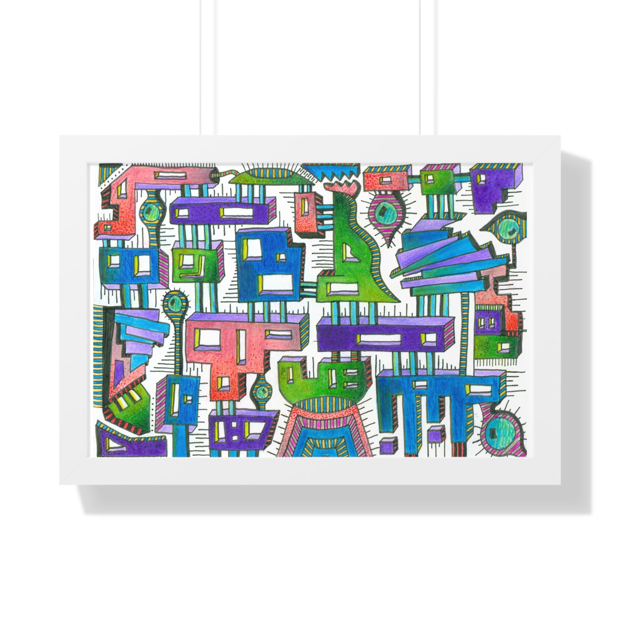 Sticky City Framed Print