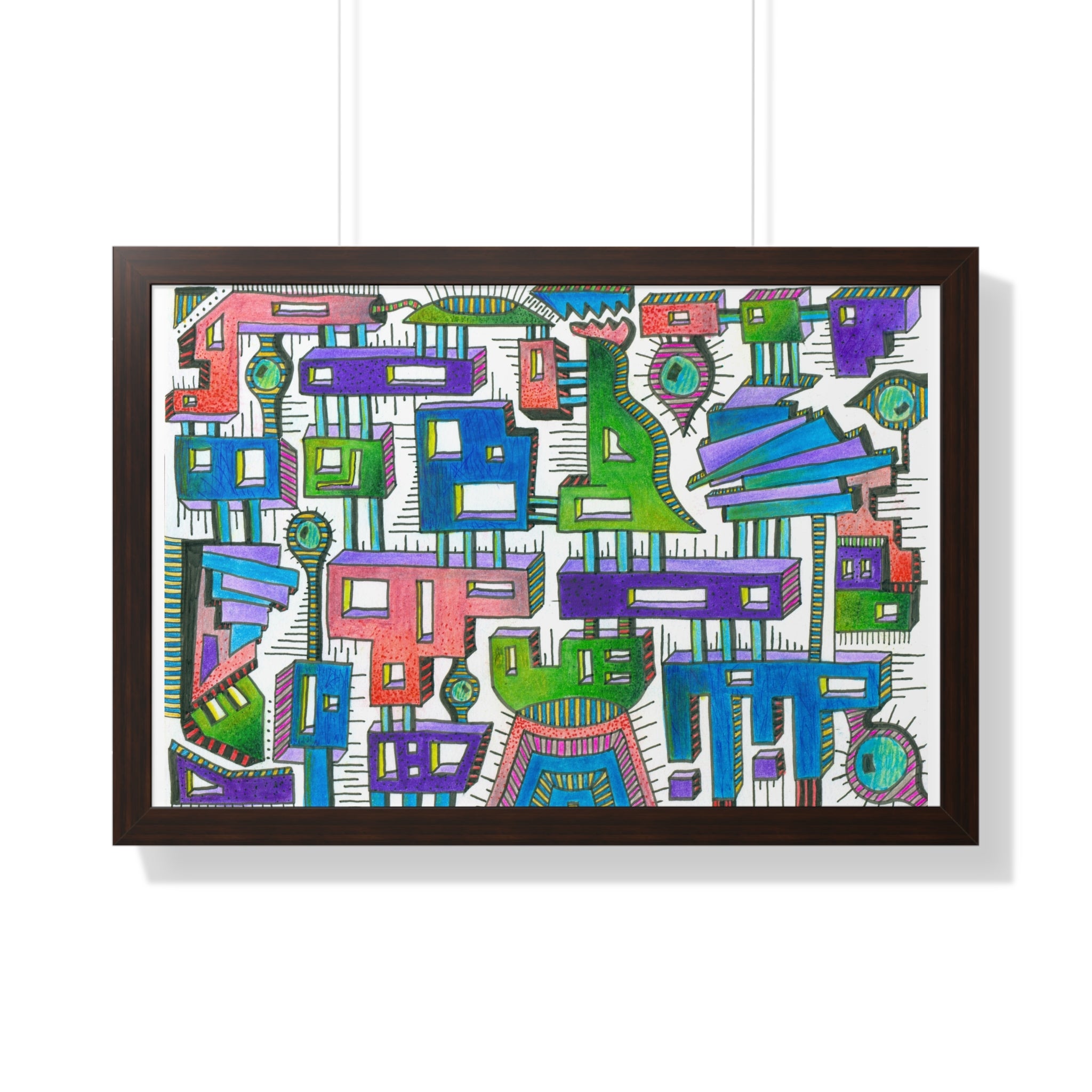 Sticky City Framed Print